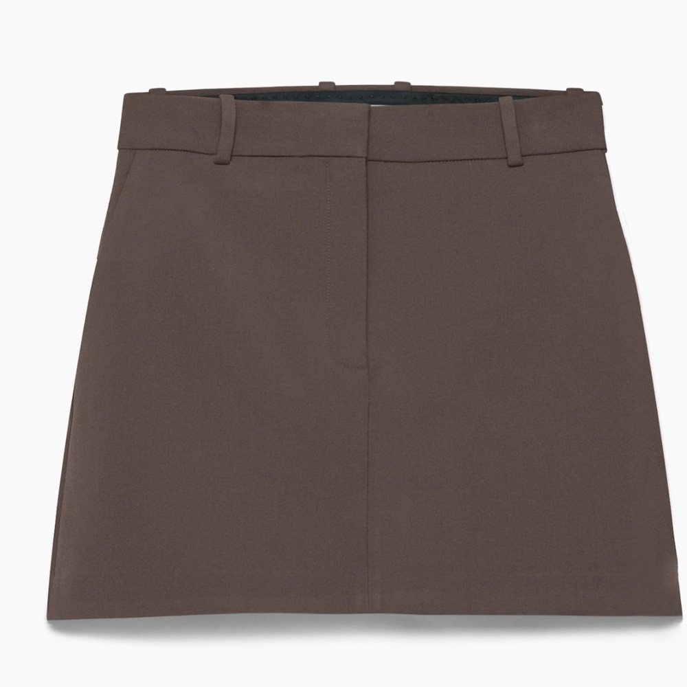 Aritzia Chisel Skirt Mocha NWOT
